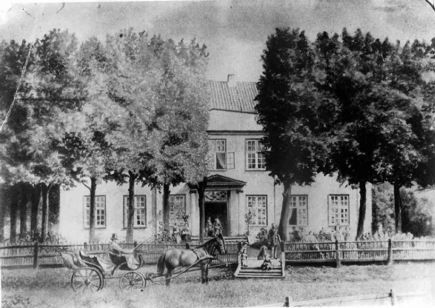 Dwór w Migowie w latach świetności